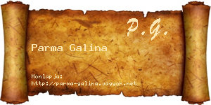 Parma Galina névjegykártya